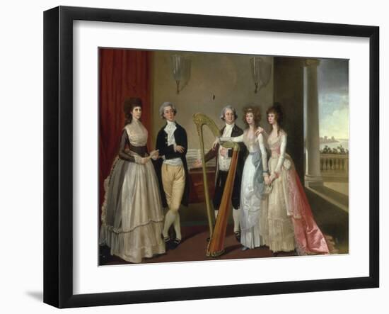 Portrait of Henry Vansittart (died 1787) and his Family-Thomas Hickey-Framed Giclee Print