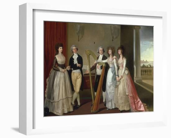 Portrait of Henry Vansittart (died 1787) and his Family-Thomas Hickey-Framed Giclee Print