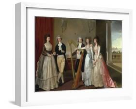 Portrait of Henry Vansittart (died 1787) and his Family-Thomas Hickey-Framed Giclee Print