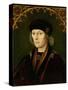 Portrait of Henry Vii-English School-Stretched Canvas