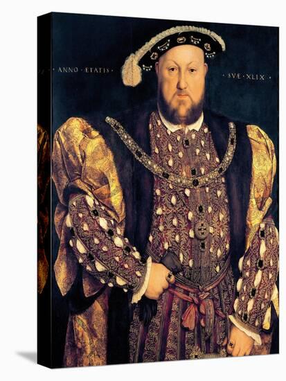 Portrait of Henry VIII (1491-1547) Aged 49, 1540-Hans Holbein the Younger-Stretched Canvas