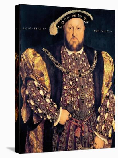 Portrait of Henry VIII (1491-1547) Aged 49, 1540-Hans Holbein the Younger-Stretched Canvas