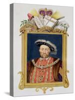 Portrait of Henry VIII as Defender of the Faith from "Memoirs of the Court of Queen Elizabeth"-Sarah Countess Of Essex-Stretched Canvas