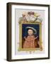 Portrait of Henry VIII as Defender of the Faith from "Memoirs of the Court of Queen Elizabeth"-Sarah Countess Of Essex-Framed Giclee Print