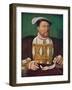 'Portrait of Henry VIII (Hampton Court Palace)', c1530, (1903)-Joos Van Cleve-Framed Giclee Print