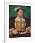 'Portrait of Henry VIII (Hampton Court Palace)', c1530, (1903)-Joos Van Cleve-Framed Giclee Print