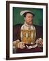 'Portrait of Henry VIII (Hampton Court Palace)', c1530, (1903)-Joos Van Cleve-Framed Giclee Print