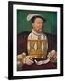 'Portrait of Henry VIII (Hampton Court Palace)', c1530, (1903)-Joos Van Cleve-Framed Giclee Print