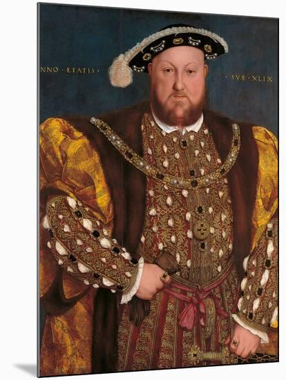 Portrait of Henry VIII-Hans Holbein the Younger-Mounted Art Print