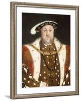 Portrait of Henry VIII-Hans Holbein the Younger-Framed Giclee Print