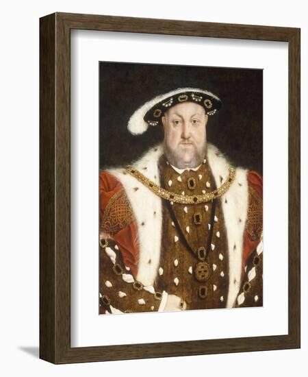 Portrait of Henry VIII-Hans Holbein the Younger-Framed Giclee Print