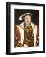 Portrait of Henry VIII-Hans Holbein the Younger-Framed Giclee Print