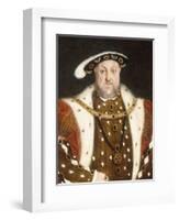 Portrait of Henry VIII-Hans Holbein the Younger-Framed Giclee Print