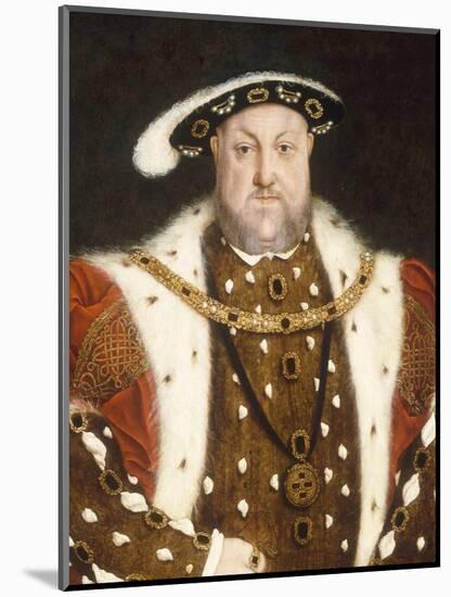 Portrait of Henry VIII-Hans Holbein the Younger-Mounted Giclee Print