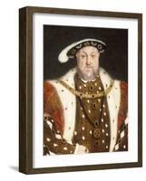 Portrait of Henry VIII-Hans Holbein the Younger-Framed Giclee Print