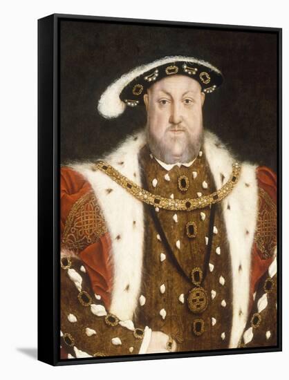 Portrait of Henry VIII-Hans Holbein the Younger-Framed Stretched Canvas