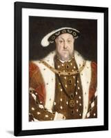 Portrait of Henry VIII-Hans Holbein the Younger-Framed Giclee Print