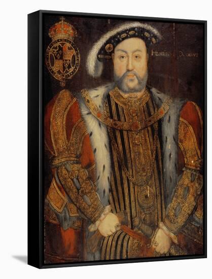 Portrait of Henry Viii-Hans Holbein the Younger-Framed Stretched Canvas