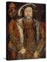 Portrait of Henry Viii-Hans Holbein the Younger-Stretched Canvas