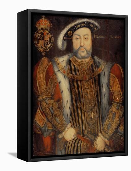 Portrait of Henry Viii-Hans Holbein the Younger-Framed Stretched Canvas