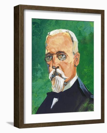 Portrait of Henryk Sienkiewicz (Wola Okrzejska 1846-Vevey, 1916), Polish Writer-null-Framed Giclee Print