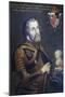 Portrait of Hernan Cortes-null-Mounted Giclee Print