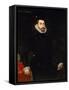 Portrait of Hernan Cortes-Alonso Sanchez Coello-Framed Stretched Canvas