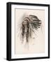 Portrait of Hiawatha-Harrison Fisher-Framed Photographic Print