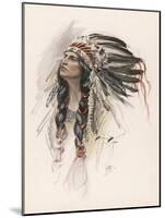 Portrait of Hiawatha-Harrison Fisher-Mounted Photographic Print