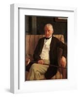 Portrait of Hilaire Degas, Grandfather of the Artist-Edgar Degas-Framed Art Print