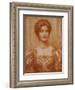 Portrait of Hilda Virtue Tebbs, 1897-Edward Robert Hughes-Framed Giclee Print