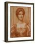 Portrait of Hilda Virtue Tebbs, 1897-Edward Robert Hughes-Framed Giclee Print