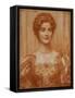 Portrait of Hilda Virtue Tebbs, 1897-Edward Robert Hughes-Framed Stretched Canvas