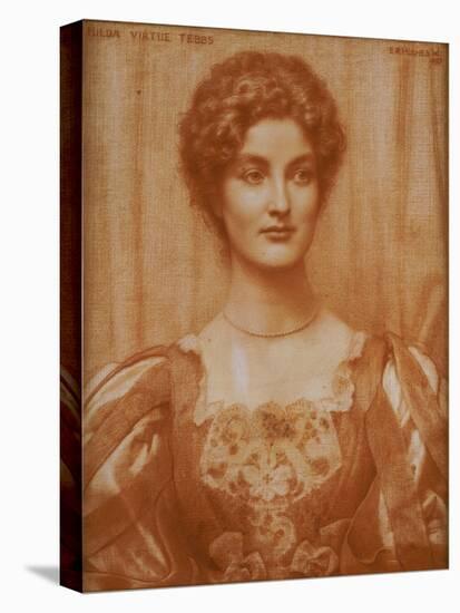 Portrait of Hilda Virtue Tebbs, 1897-Edward Robert Hughes-Stretched Canvas