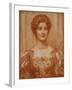 Portrait of Hilda Virtue Tebbs, 1897-Edward Robert Hughes-Framed Giclee Print