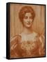 Portrait of Hilda Virtue Tebbs, 1897-Edward Robert Hughes-Framed Stretched Canvas