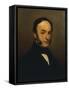 Portrait of His Father-Federico Faruffini-Framed Stretched Canvas