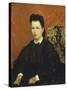 Portrait of His First Wife-Giovanni Fattori-Stretched Canvas