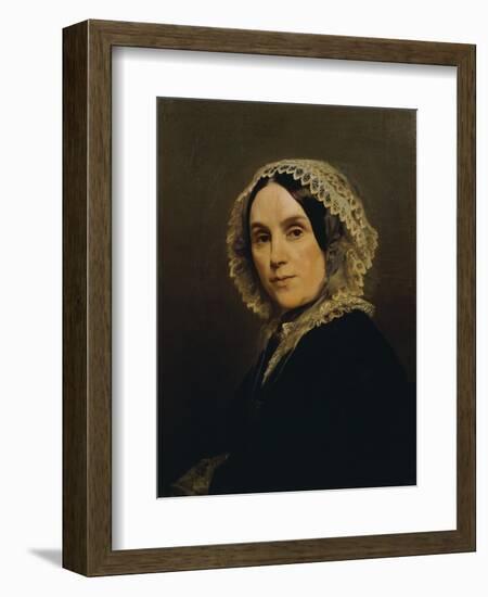 Portrait of His Mother-Federico Faruffini-Framed Giclee Print