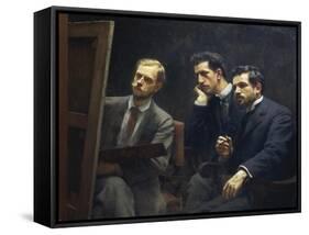 Portrait of His Son Eduardo Gordigiani, a Painter-Michele Gordigiani-Framed Stretched Canvas