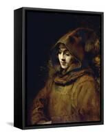 Portrait of His Son Titus, Dressed as a Monk-Rembrandt van Rijn-Framed Stretched Canvas