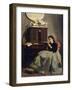 Portrait of His Wife-Michele Gordigiani-Framed Giclee Print