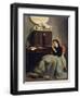 Portrait of His Wife-Michele Gordigiani-Framed Giclee Print