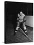 Portrait of Hockey Player-null-Stretched Canvas