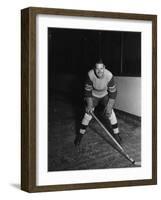 Portrait of Hockey Player-null-Framed Photo