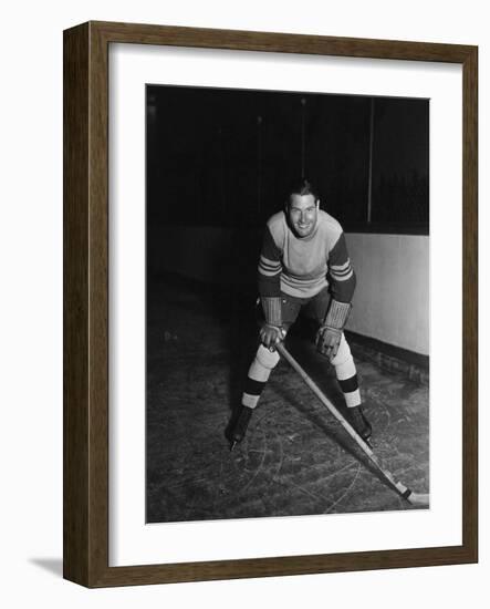 Portrait of Hockey Player-null-Framed Photo