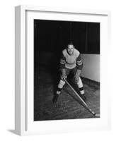 Portrait of Hockey Player-null-Framed Photo