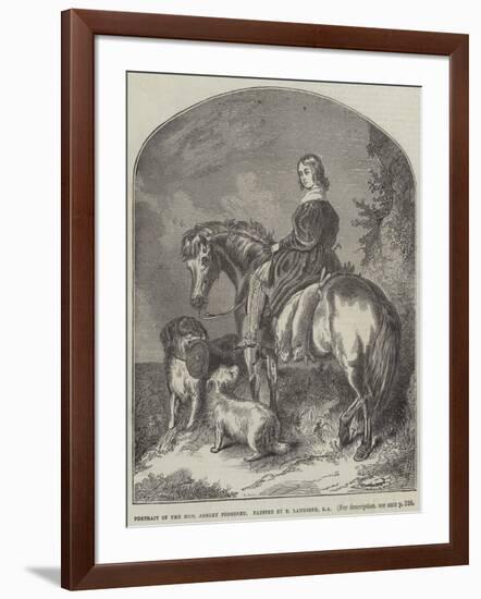 Portrait of Honourable Ashley Ponsonby-Edwin Landseer-Framed Giclee Print