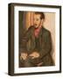 Portrait of Horace Brodsky (1885-1969) 1915 (Oil on Canvas)-Nina Hamnett-Framed Giclee Print