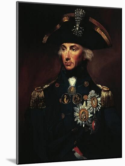 Portrait of Horatio Nelson-null-Mounted Giclee Print